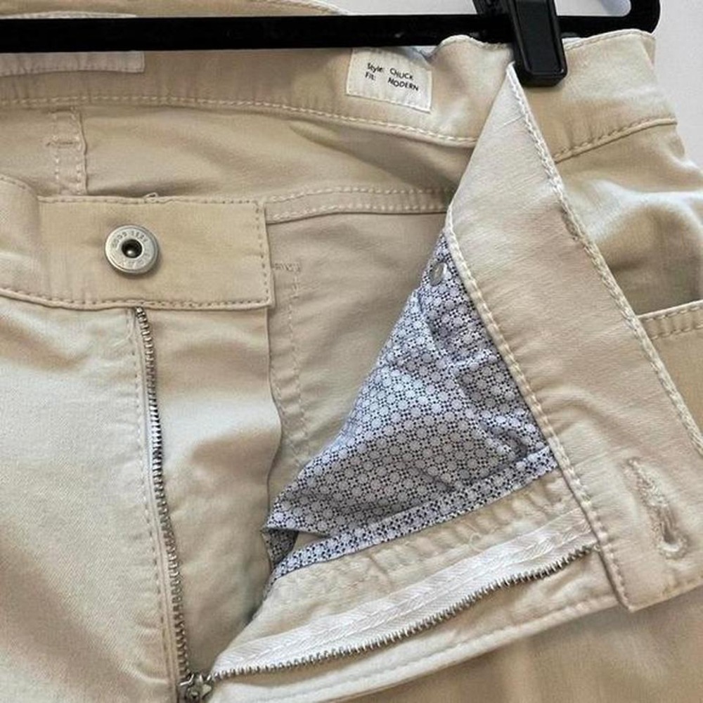 Brax men's trousers 40/34 Creme chuck modern Hi flex lightweight - Picture 8 of 8